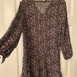 Loft floral swing dress